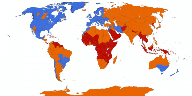 Wikipedie: Letný čas v krajinách sveta