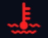 Chladící kapalina - červený symbol